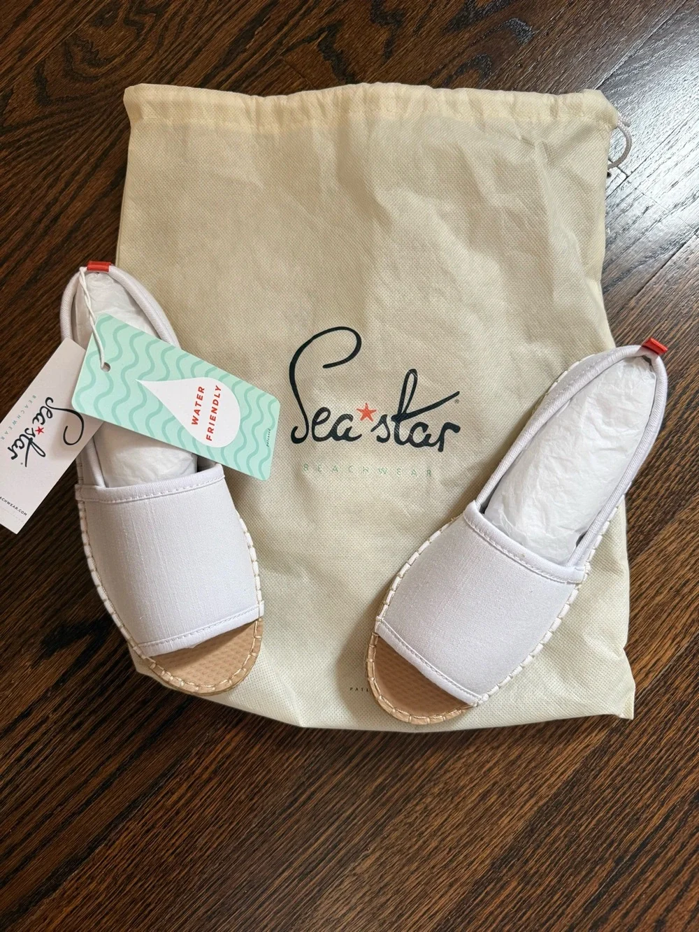 SeastarWhite Slip-On Espadrille Sandals